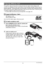 Preview for 21 page of Casio EX-Z29BKEBB - 10 Mp 3X Opt 2.7IN LCD Digital Cam User Manual