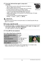 Preview for 79 page of Casio EX-Z29BKEBB - 10 Mp 3X Opt 2.7IN LCD Digital Cam User Manual