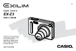 Casio EX-Z3 - Exilim 3.2MP Digital Camera User Manual preview