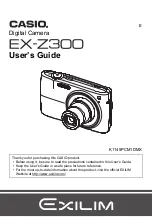 Casio EX-Z300APK User Manual preview