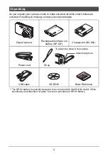 Preview for 2 page of Casio EX-Z33BE - 10.1MP Digital Camera User Manual