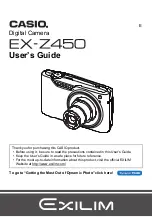 Casio EX-Z450 - EXILIM Digital Camera User Manual preview