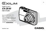 Casio EX-Z600BE - EXILIM ZOOM Digital Camera User Manual preview