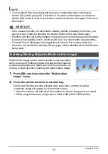 Preview for 62 page of Casio EX-Z650 - EXILIM Digital Camera User Manual