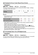 Preview for 76 page of Casio EX-Z650 - EXILIM Digital Camera User Manual