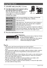 Preview for 26 page of Casio EX Z80 - EXILIM ZOOM Digital Camera User Manual