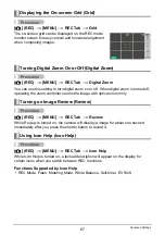 Preview for 67 page of Casio EX Z80 - EXILIM ZOOM Digital Camera User Manual