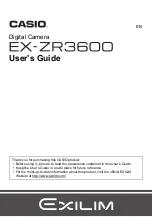 Casio EX-ZR1750 User Manual preview