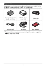 Preview for 2 page of Casio EX-ZR2000 User Manual