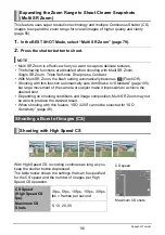 Preview for 56 page of Casio ex-zr50 User Manual