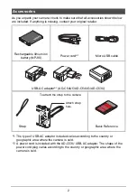 Preview for 2 page of Casio EX-ZS180 User Manual