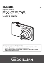 Casio EX-ZS27 User Manual preview