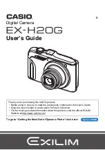 Casio EXH20GBK User Manual preview