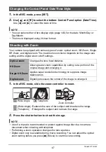 Preview for 47 page of Casio EXH20GBK User Manual