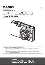 Casio Exilim EX-FC200S User Manual preview