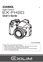 Casio EXILIM EX-FH20 User Manual preview