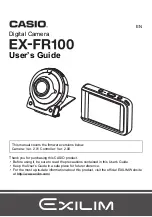 Casio Exilim EX-FR100 User Manual preview