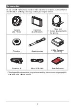 Preview for 2 page of Casio Exilim EX-FR100 User Manual