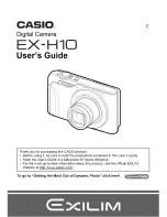 Preview for 1 page of Casio Exilim EX-H10 User Manual