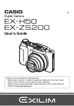 Preview for 1 page of Casio EXILIM EX-H50 User Manual