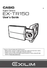 Preview for 1 page of Casio EXILIM EX-TR150 User Manual