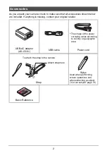 Preview for 2 page of Casio EXILIM EX-TR150 User Manual