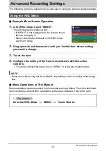 Preview for 54 page of Casio EXILIM EX-TR150 User Manual