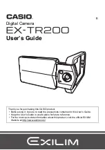 Casio EXILIM EX-TR200 User Manual preview