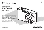 Preview for 1 page of Casio Exilim EX-Z1000 User Manual