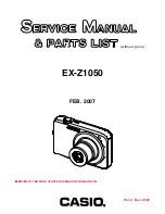 Preview for 1 page of Casio Exilim EX-Z1050 Service Manual & Parts List