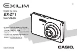 Preview for 1 page of Casio Exilim EX-Z11 User Manual