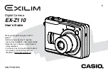 Preview for 1 page of Casio Exilim EX-Z110 User Manual