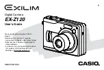 Preview for 1 page of Casio Exilim EX-Z120 User Manual