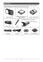 Preview for 2 page of Casio Exilim EX-Z20 User Manual