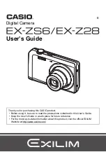 Casio EXILIM EX-Z28 User Manual preview