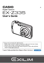 Preview for 1 page of Casio Exilim EX-Z335 User Manual