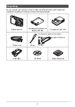 Preview for 2 page of Casio EXILIM EX-Z37 User Manual