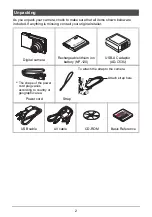 Preview for 2 page of Casio EXILIM EX-Z680 User Manual