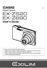 Preview for 1 page of Casio EXILIM EX-Z690 User Manual