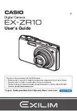 Preview for 1 page of Casio Exilim EX-ZR10 User Manual