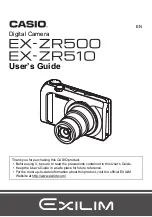 Casio Exilim EX-ZR500 User Manual preview