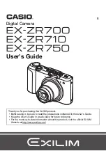 Casio Exilim EX-ZR700 User Manual preview