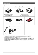 Preview for 2 page of Casio Exilim EX-ZR700 User Manual