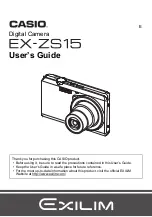 Casio Exilim EX-ZS15 User Manual preview