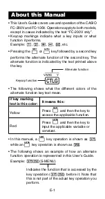 Preview for 3 page of Casio FC-200V-S-IH User Manual