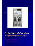 Casio Financial Consultant FC-100V Manual preview