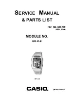 Предварительный просмотр 1 страницы Casio FKT-300 Service Manual & Parts List