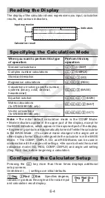 Preview for 5 page of Casio fs-115MS User Manual