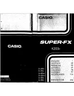 Casio FX-100D Manual preview
