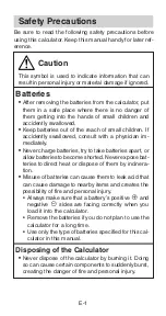 Preview for 3 page of Casio FX-100W User Manual